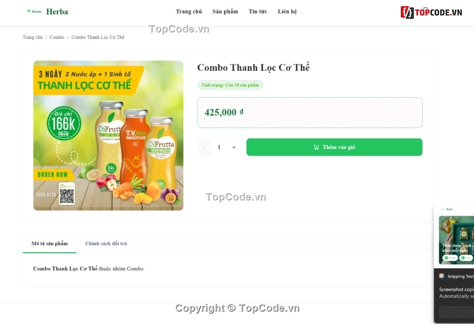 thảo dược,Website bán hàng,bán